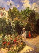 Camille Pissarro The garden of Pontoise painting